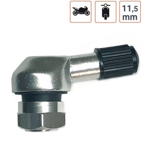 Valve coudée ALU pour scooter et moto.