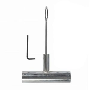 Outil en acier pour insertion mèches à pneus