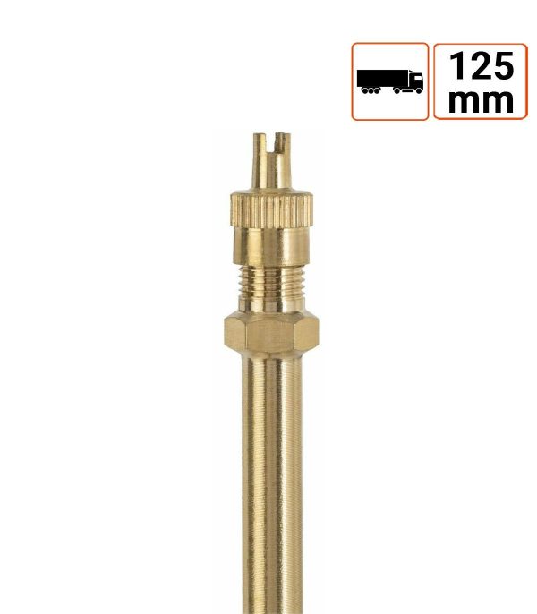 Rallonge de valve en laiton 125mm – Image 2