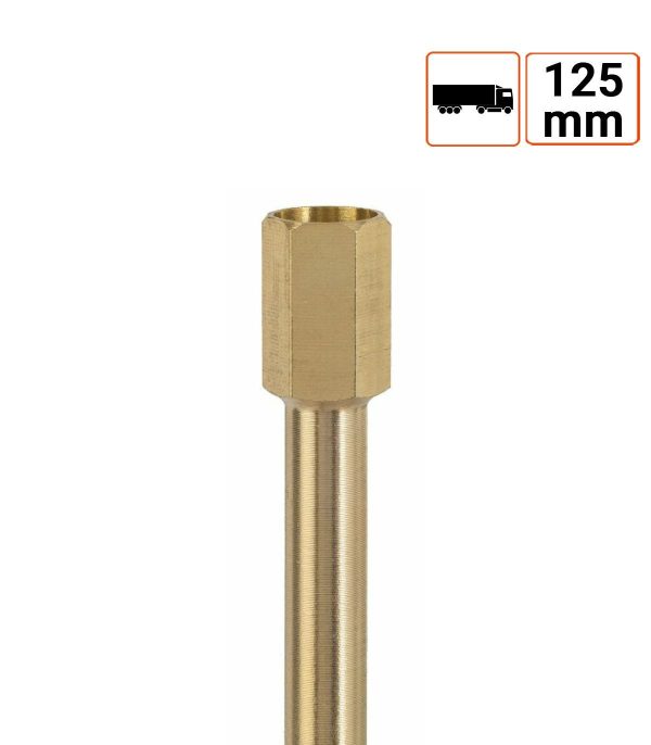 Rallonge de valve en laiton 125mm – Image 3