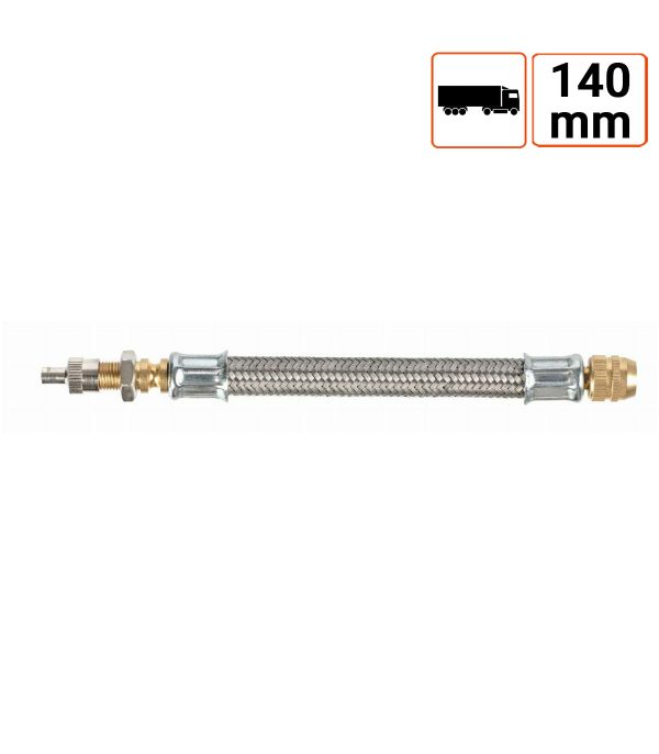 Rallonge de valve en caoutchouc renforcée 140mm