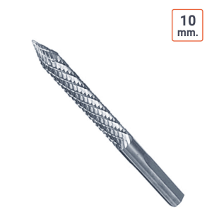 Fraise carbure de tungstène 10 mm avec étui de protection