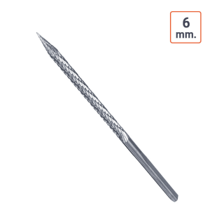 Fraise carbure de tungstène 6 mm avec étui de protection
