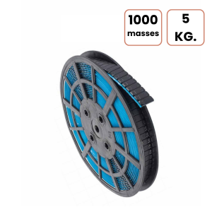 Rouleau masses adhésives NOIRES en 5KG (5G. X 1000)