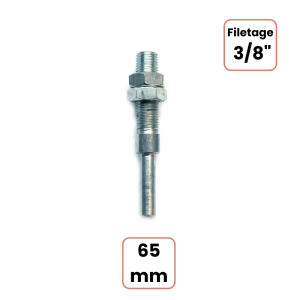 Adaptateur porte outils 6 mm LONG pour Rape Cloche filetage 3/8"