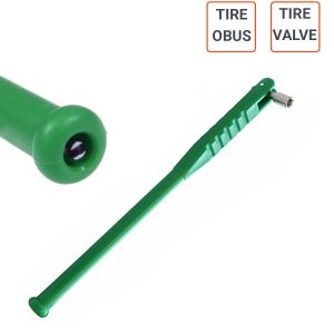 Levier tire valve en plastique avec démonte obus intégré