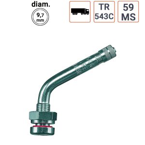 Valve Poids Lourds TR 543C angle 45°ou 59MS