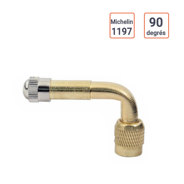 Rallonge coudée 90 degrés métallique type Michelin 1197